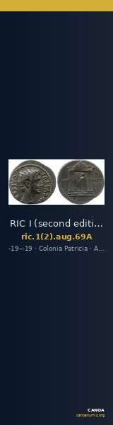 RIC I (second edition) Augustus 69A — CANOA