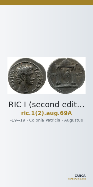 RIC I (second edition) Augustus 69A — CANOA