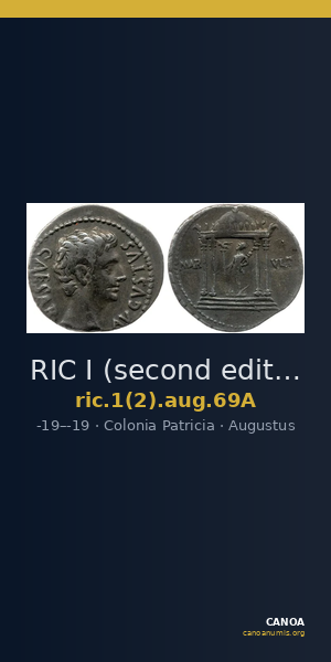 RIC I (second edition) Augustus 69A — CANOA
