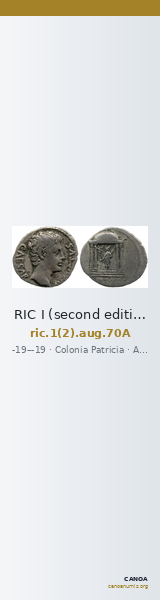 RIC I (second edition) Augustus 70A — CANOA