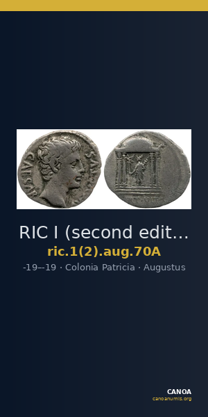 RIC I (second edition) Augustus 70A — CANOA