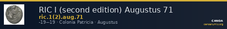 RIC I (second edition) Augustus 71 — CANOA