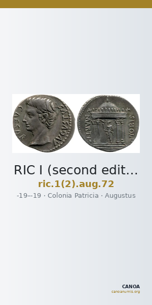 RIC I (second edition) Augustus 72 — CANOA