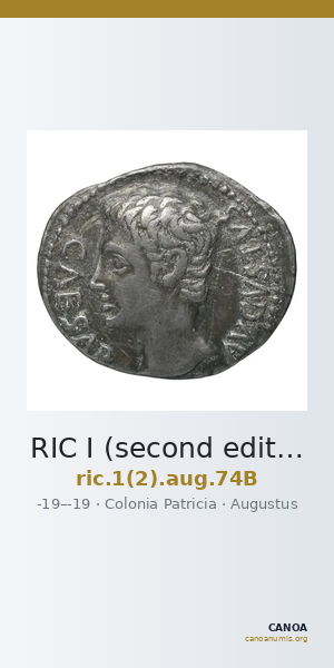 RIC I (second edition) Augustus 74B — CANOA