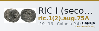 RIC I (second edition) Augustus 75A — CANOA