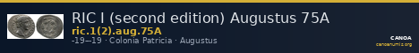 RIC I (second edition) Augustus 75A — CANOA