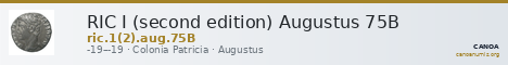 RIC I (second edition) Augustus 75B — CANOA