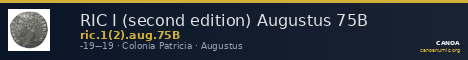 RIC I (second edition) Augustus 75B — CANOA