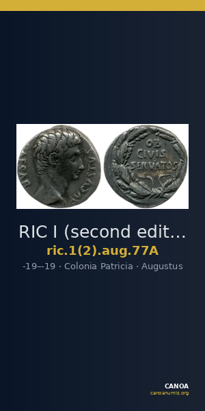 RIC I (second edition) Augustus 77A — CANOA