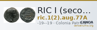 RIC I (second edition) Augustus 77A — CANOA