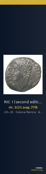 RIC I (second edition) Augustus 77B — CANOA