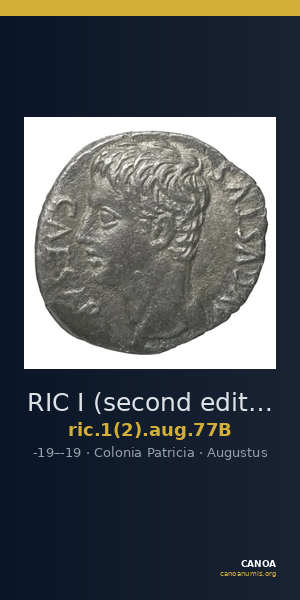 RIC I (second edition) Augustus 77B — CANOA
