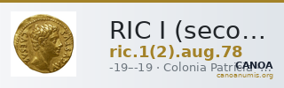 RIC I (second edition) Augustus 78 — CANOA