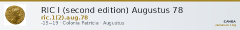 RIC I (second edition) Augustus 78 — CANOA