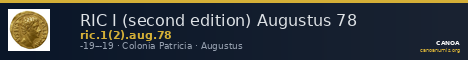 RIC I (second edition) Augustus 78 — CANOA