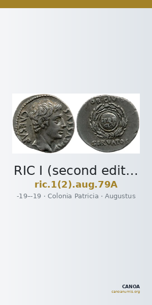 RIC I (second edition) Augustus 79A — CANOA