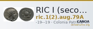 RIC I (second edition) Augustus 79A — CANOA