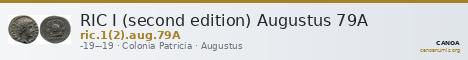 RIC I (second edition) Augustus 79A — CANOA