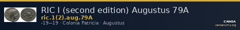 RIC I (second edition) Augustus 79A — CANOA