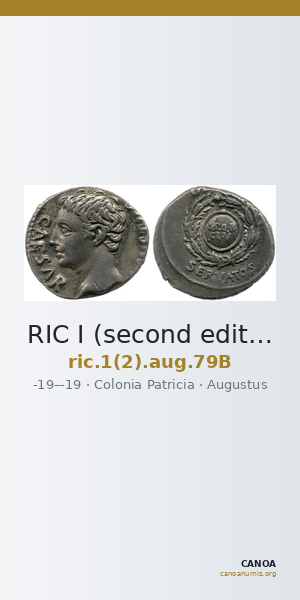 RIC I (second edition) Augustus 79B — CANOA