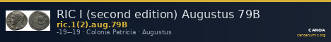 RIC I (second edition) Augustus 79B — CANOA