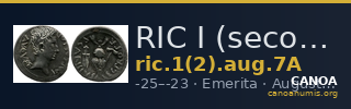 RIC I (second edition) Augustus 7A — CANOA