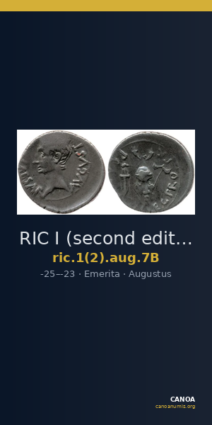 RIC I (second edition) Augustus 7B — CANOA