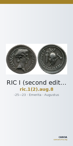 RIC I (second edition) Augustus 8 — CANOA