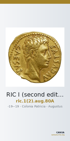 RIC I (second edition) Augustus 80A — CANOA
