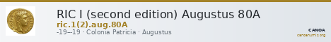RIC I (second edition) Augustus 80A — CANOA