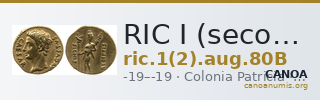 RIC I (second edition) Augustus 80B — CANOA