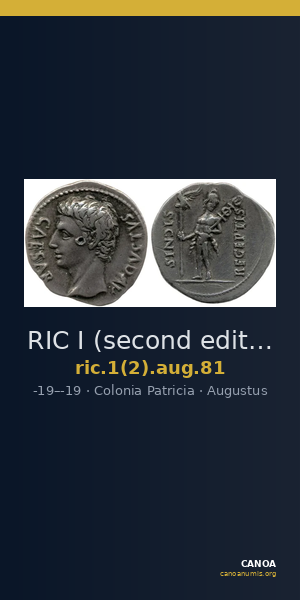 RIC I (second edition) Augustus 81 — CANOA