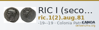 RIC I (second edition) Augustus 81 — CANOA