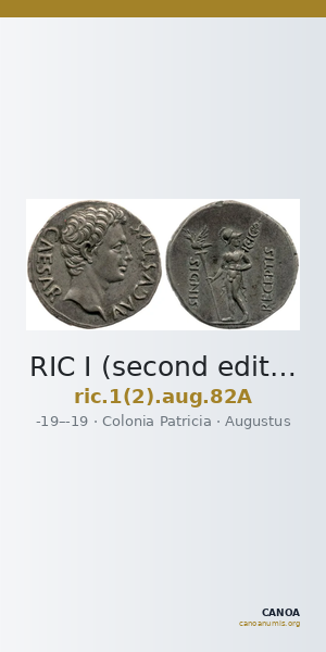 RIC I (second edition) Augustus 82A — CANOA