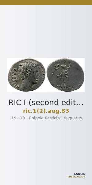 RIC I (second edition) Augustus 83 — CANOA