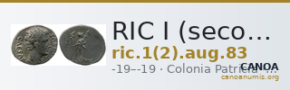 RIC I (second edition) Augustus 83 — CANOA