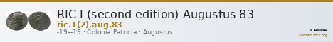 RIC I (second edition) Augustus 83 — CANOA