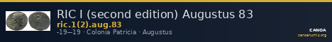 RIC I (second edition) Augustus 83 — CANOA