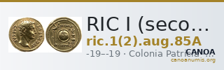 RIC I (second edition) Augustus 85A — CANOA