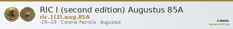 RIC I (second edition) Augustus 85A — CANOA