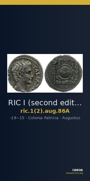 RIC I (second edition) Augustus 86A — CANOA