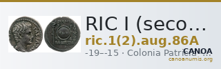 RIC I (second edition) Augustus 86A — CANOA