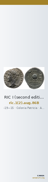 RIC I (second edition) Augustus 86B — CANOA