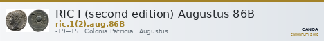 RIC I (second edition) Augustus 86B — CANOA