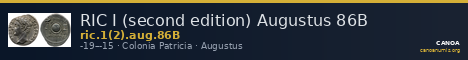 RIC I (second edition) Augustus 86B — CANOA