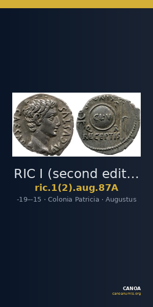 RIC I (second edition) Augustus 87A — CANOA