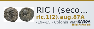 RIC I (second edition) Augustus 87A — CANOA