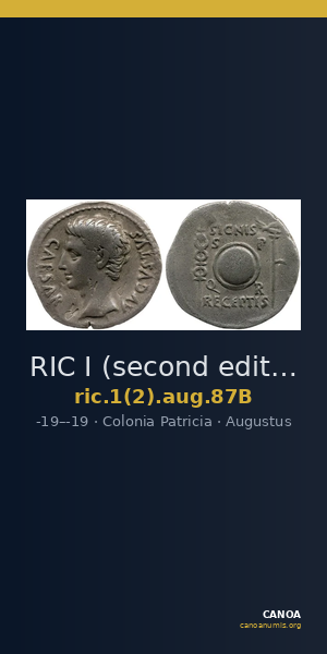 RIC I (second edition) Augustus 87B — CANOA