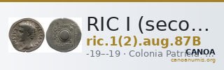 RIC I (second edition) Augustus 87B — CANOA