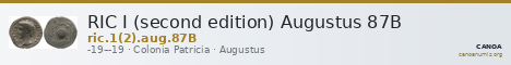 RIC I (second edition) Augustus 87B — CANOA